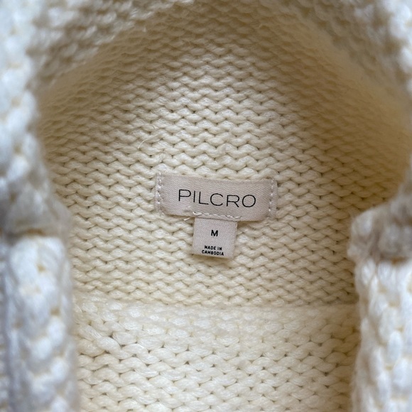 Pilcro Anthropologie Sleeveless Cream Sweater size M new! - Picture 6 of 9